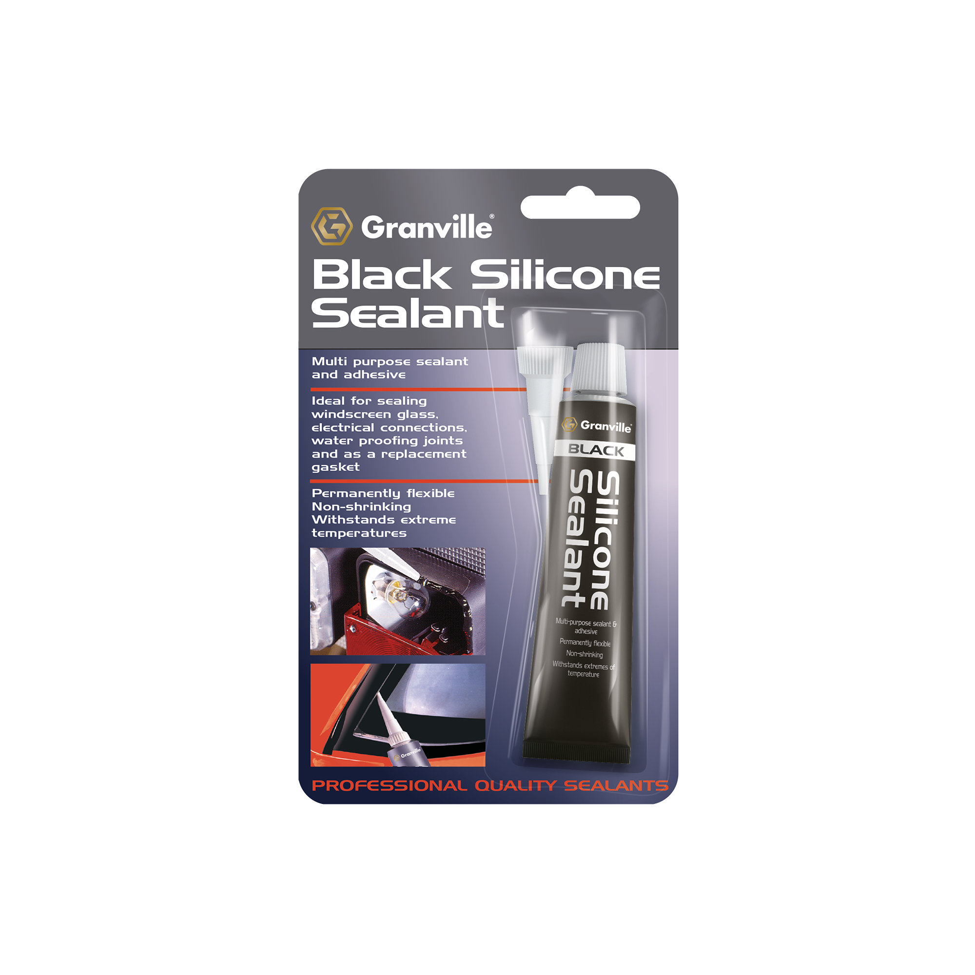 Granville Black Silicone Sealant 40g