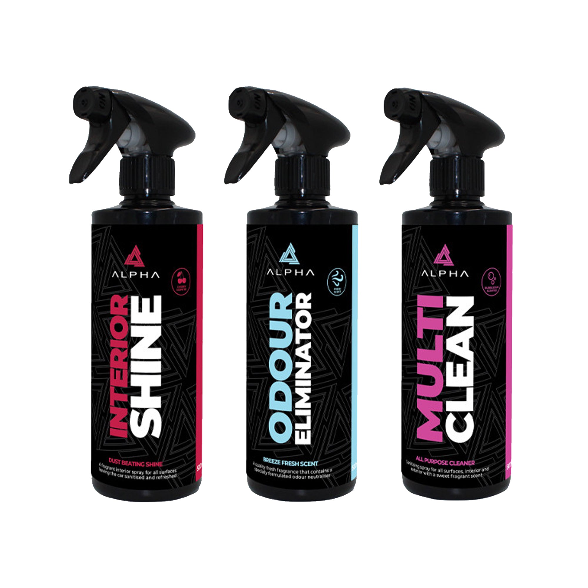 ALPHA Detailing Interior Car Care Kit - Pack of 3