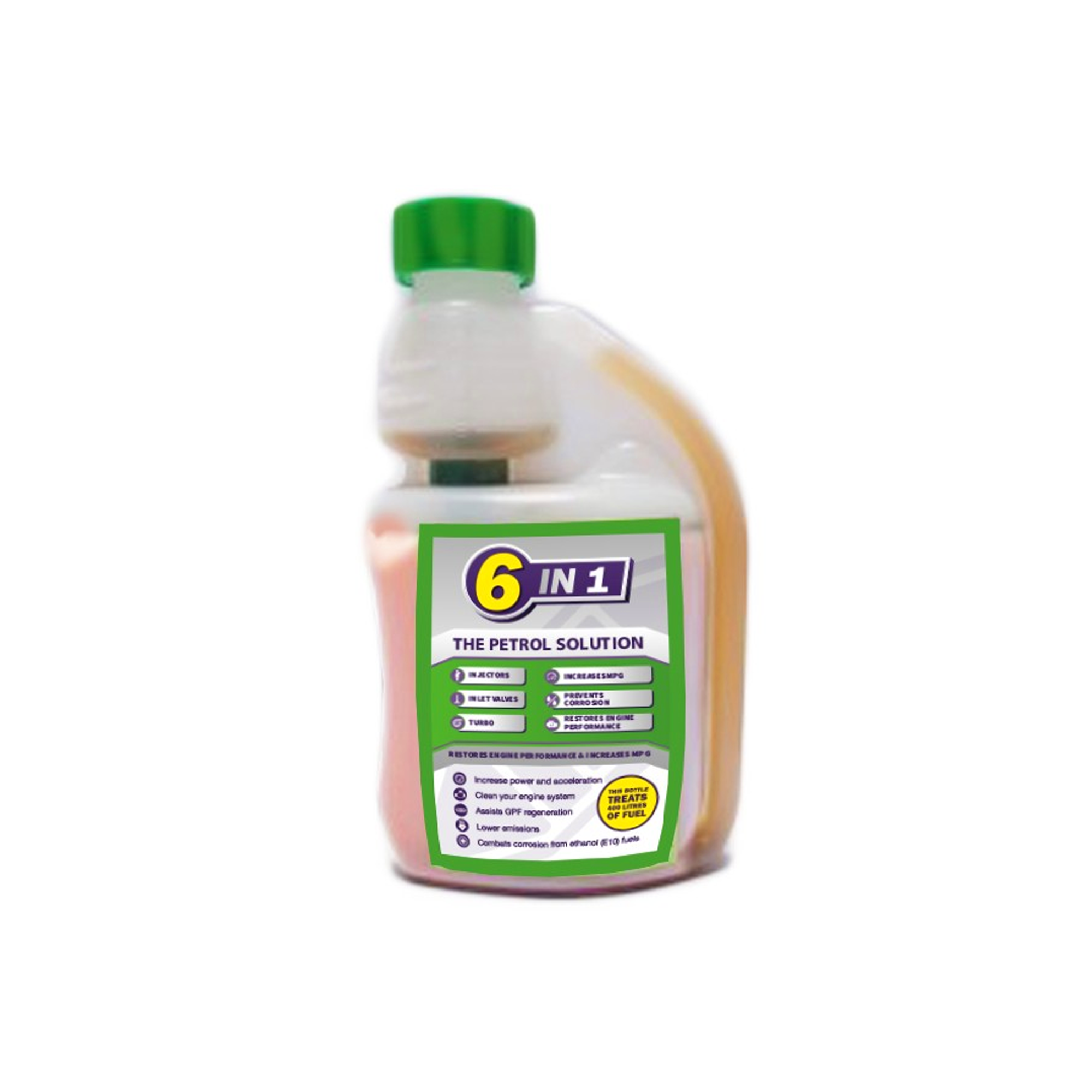 Solution pour système de carburant essence 6 en 1 CEE 250 ml