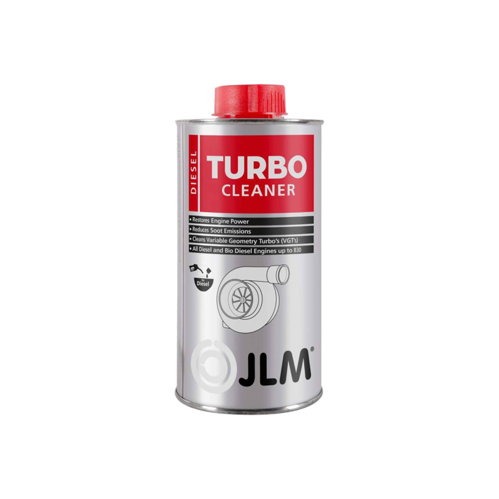 JLM Diesel Turbo Cleaner 500ml restaure la puissance du moteur ajouter au réservoir sans démontage