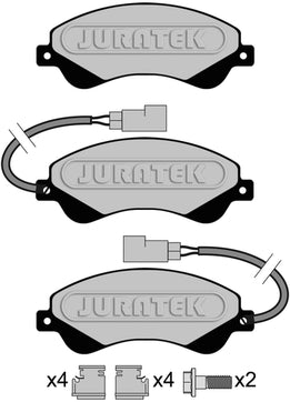 JURATEK Brake Pad Set Front JCP117