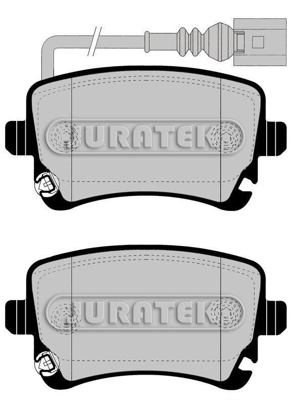 JURATEK Brake Pad Set Rear JCP1644