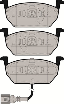 JURATEK Brake Pad Set Front JCP4454