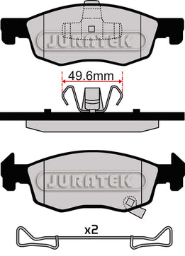 JURATEK Brake Pad Set Front JCP8076