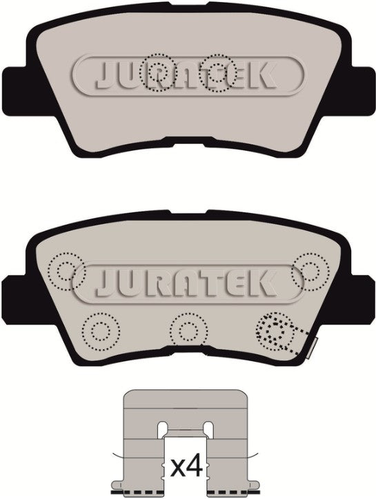 JURATEK Brake Pad Set Rear JCP8083