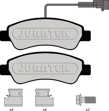 JURATEK Brake Pad Set Rear JCP8150