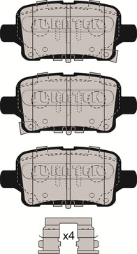 JURATEK Brake Pad Set Rear JCP8160