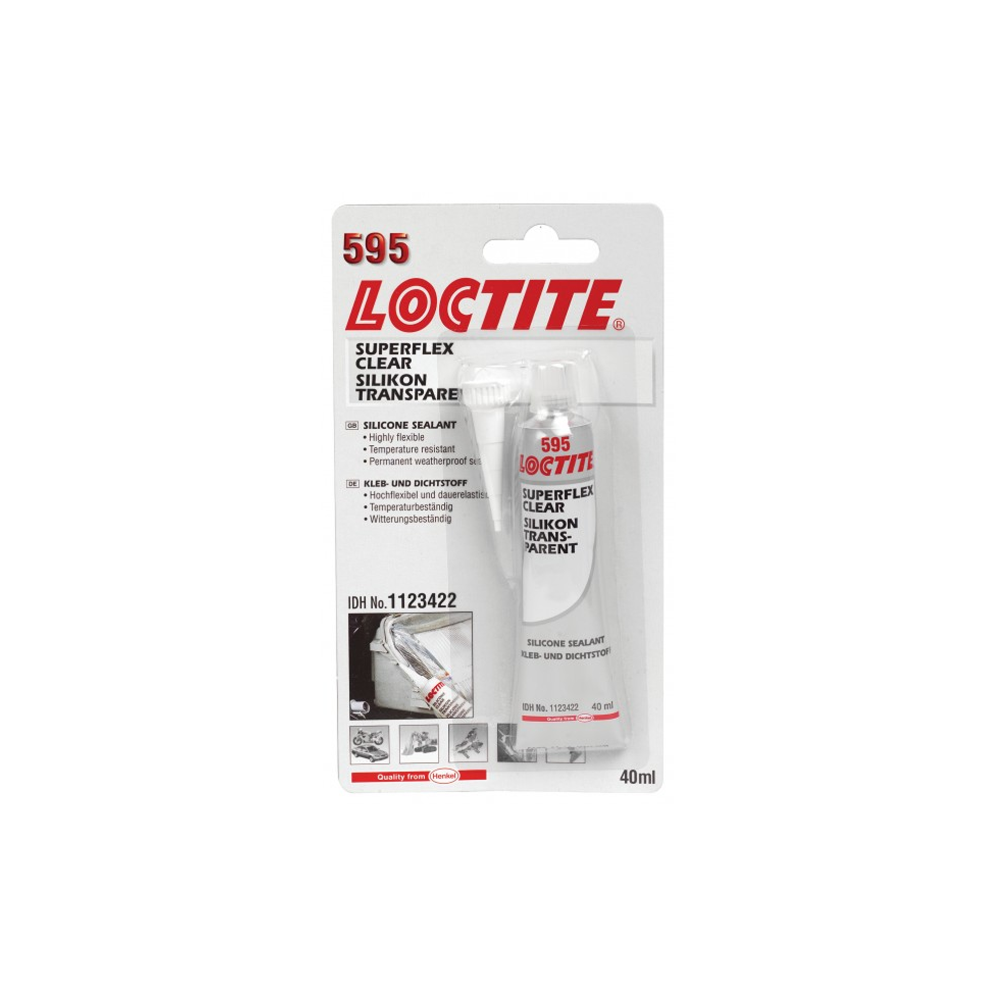 Loctite 595 Clear Silicone Sealant 40ml