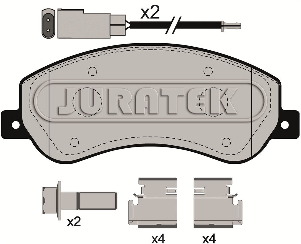 JURATEK Brake Pad Set Front JCP112