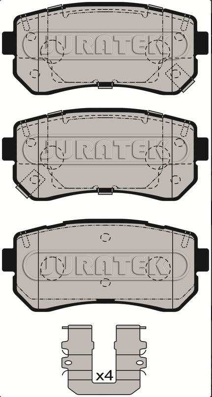 JURATEK Brake Pad Set Rear JCP8604