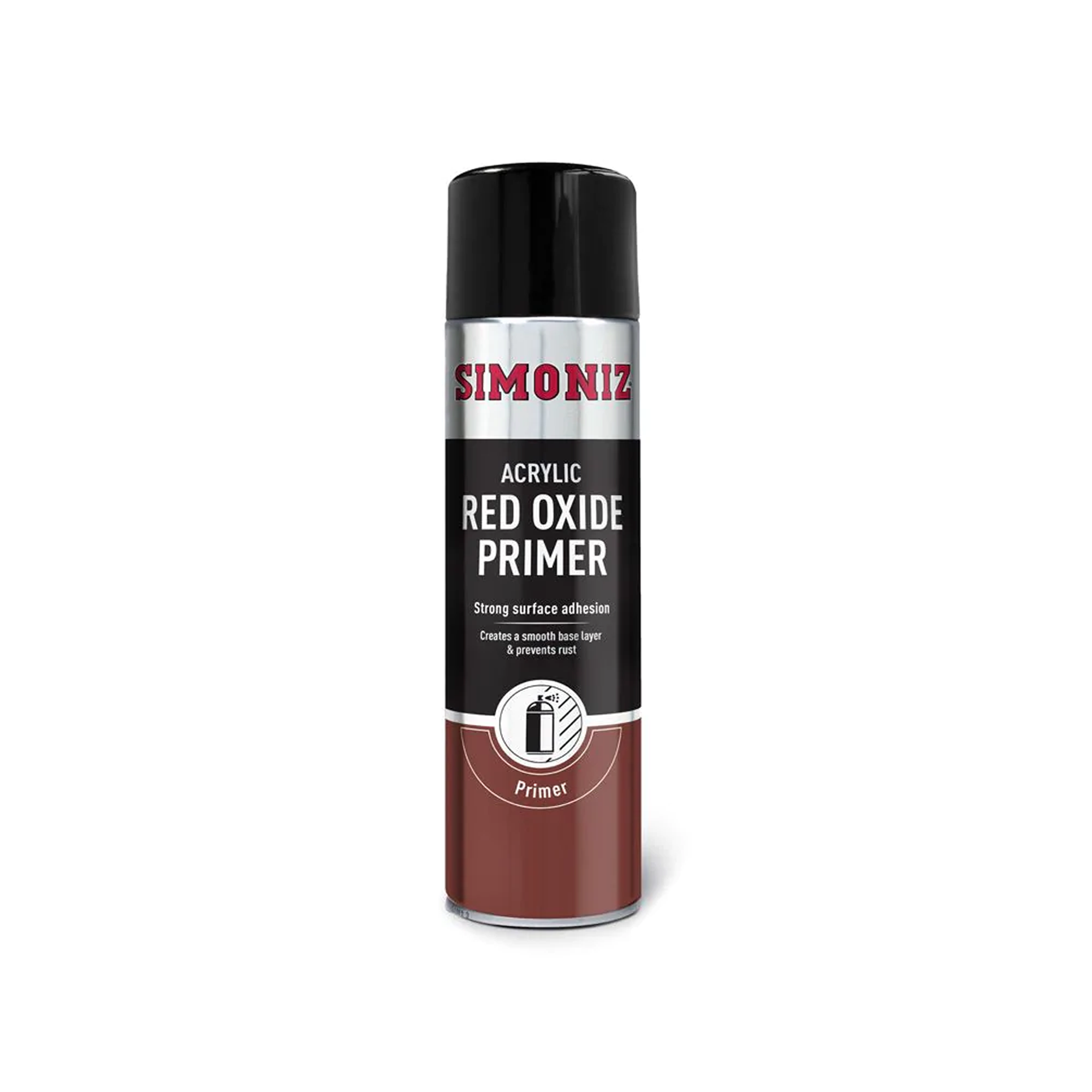 Simoniz Rouge Oxyde Apprêt Acrylique Voiture Spray Peinture Aérosol 500 ml Finition Lisse