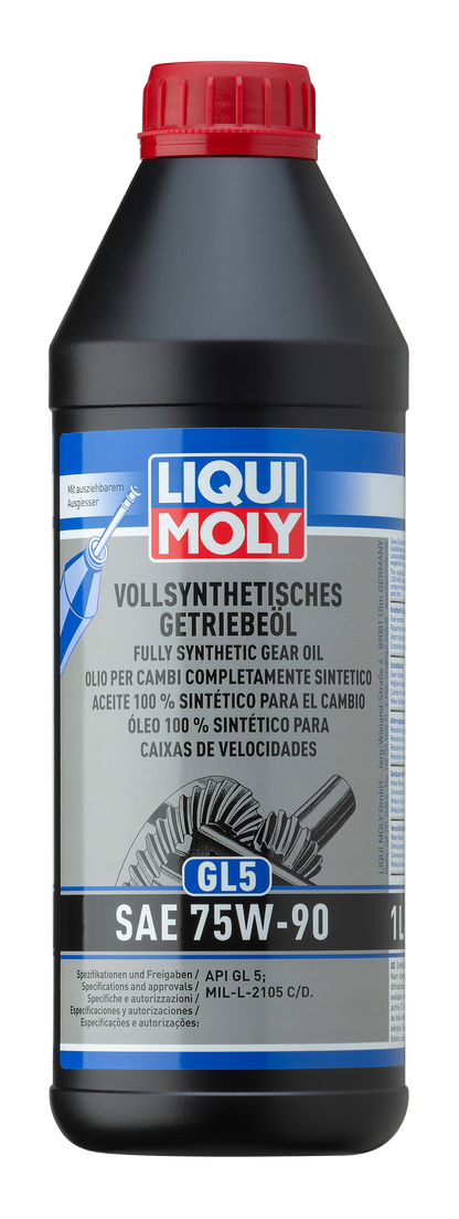 75W90 Fully Synthetic Gear Oil GL5 SAE 1 Litres