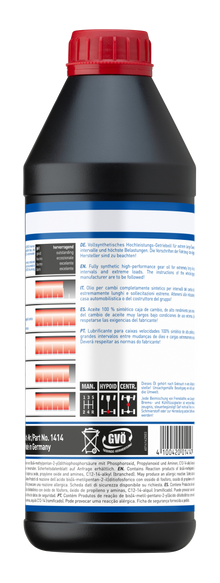 75W90 Fully Synthetic Gear Oil GL5 SAE 1 Litres