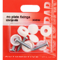 Number Plate Mounting Screws – White Fixings (Pack of 4)