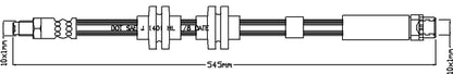 JBH1090 Brake Hose Front
