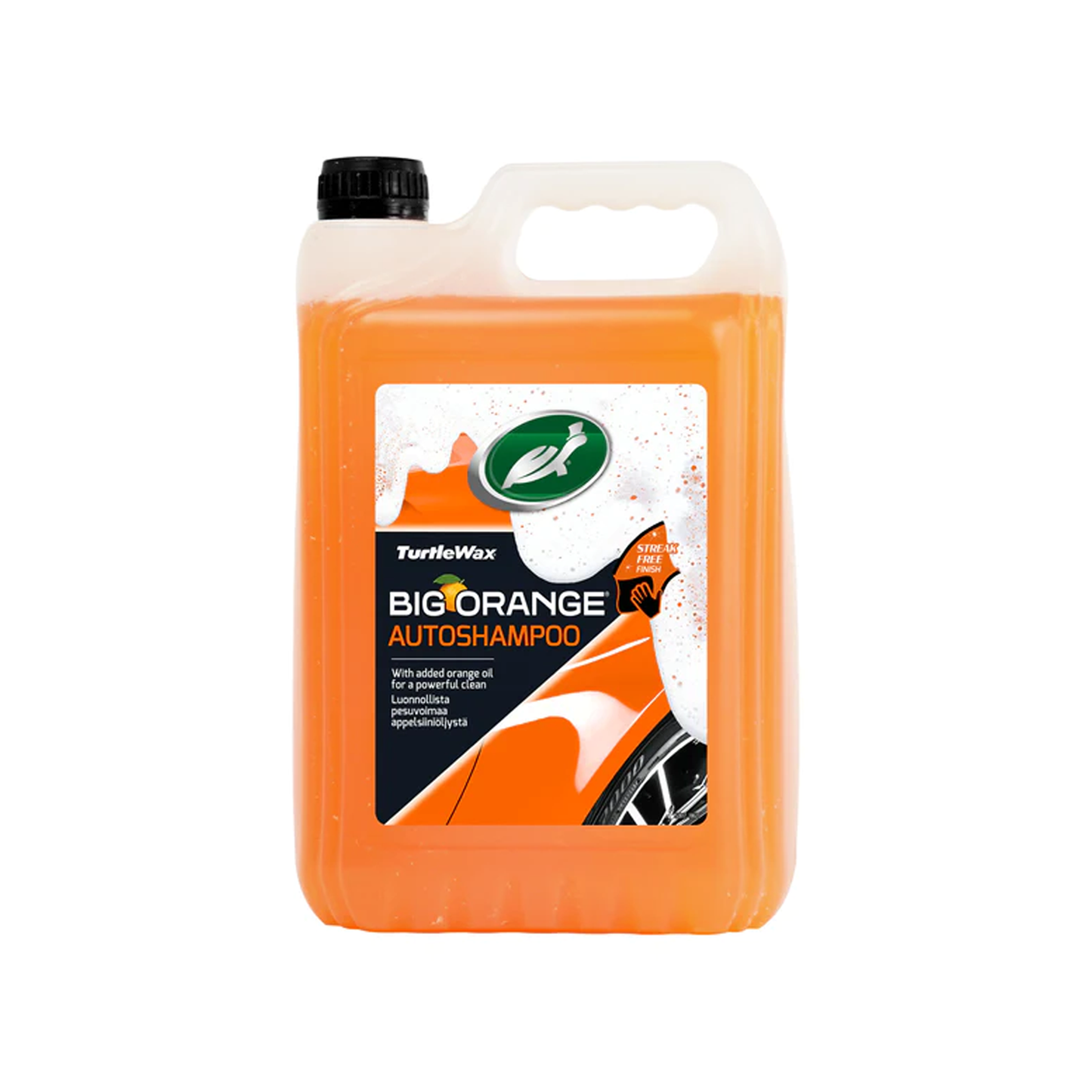 Turtle Wax Big Orange Shampooing pour voiture nettoie avec finition sans traces 5 litres