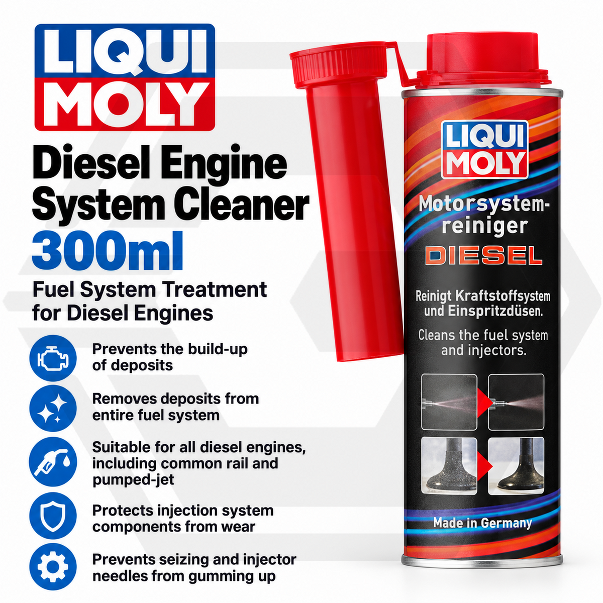 Liqui Moly Diesel Engine System Cleaner 300ml - Improves Performance - 21491