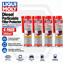 4 x Liqui Moly Diesel Particulate Filter Protector DPF Cleaner Regenerator 250ml