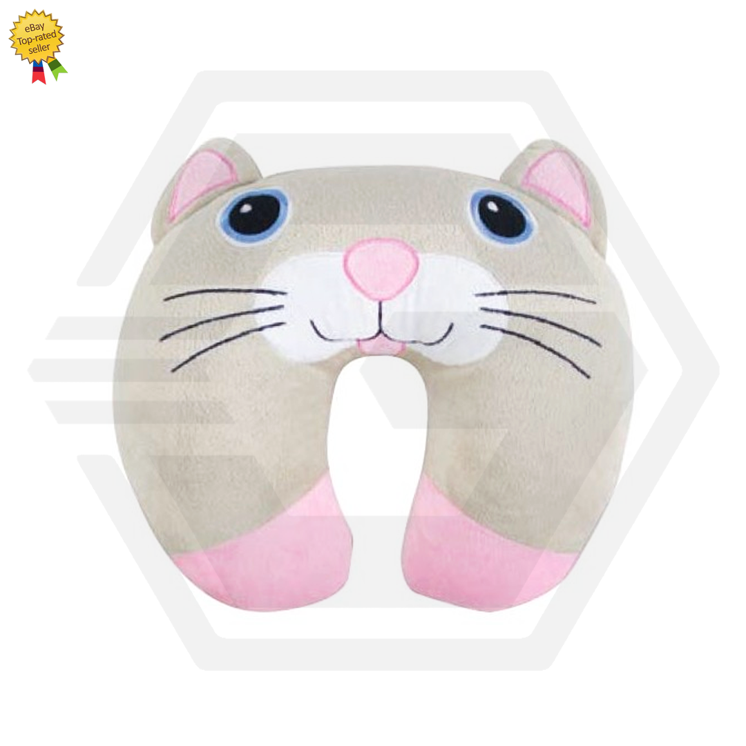 Cuddle Kitten Travel Neck Pillow - Car, Plane, Train, Home, Neck Support Plush