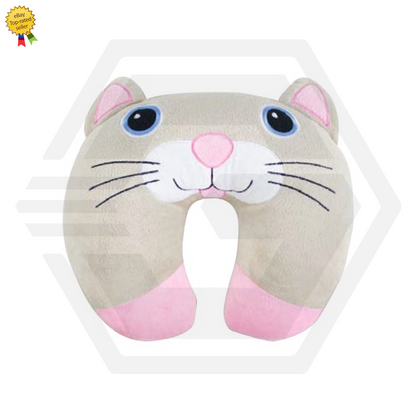 Cuddle Kitten Travel Neck Pillow - Car, Plane, Train, Home, Neck Support Plush