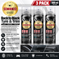 3 x Simoniz Tyre and Trim Shine Back to Black Spray Wet Look Shine Plastic 500ml