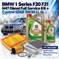 BMW 1 Series F20 F21 N47 Diesel Full Service Kit + Castrol EDGE 5W30 LL 6 LITRE