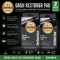 2 x Simoniz SAPP0075B Dash Restorer Pad Reusable Cleans & Restores Car Dashboard