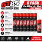 6 x GT85 Spray Lubricant -Penetrator Cleaner Water Displacer 460ml + FREE SAMPLE