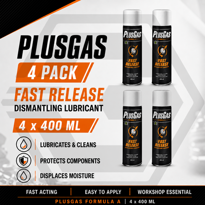 Plus Gas Fast Release 400ML - Dismantling Oil Penetrating Lubricant Fluid Spray