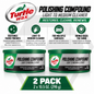 2 X Turtle Wax Polishing Compound - Light to Medium Rubbing Cleaner 298g 50191