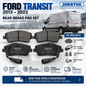FORD TRANSIT 2.0 ECOBLUE 2013-2023 - REAR BRAKE PADS WITH SENSORS & FITTINGS