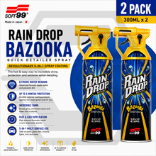 2 Soft99 RAIN DROP BAZOOKA - 5-IN-1 Quick Detailer Car Spray Coating Protection