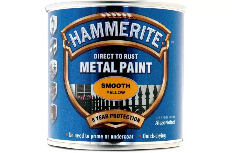 Hammerite Direct To Rust Quick Drying Metal Paint - Various Colours - 250ml