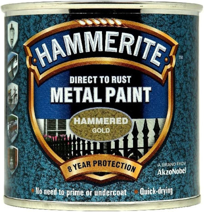 Hammerite Direct To Rust Quick Drying Metal Paint - Various Colours - 250ml