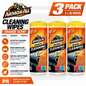 3 x ArmorAll Orange Cleaning Wipes Tub Dashboard Towel Matt Finish 30 Wipes