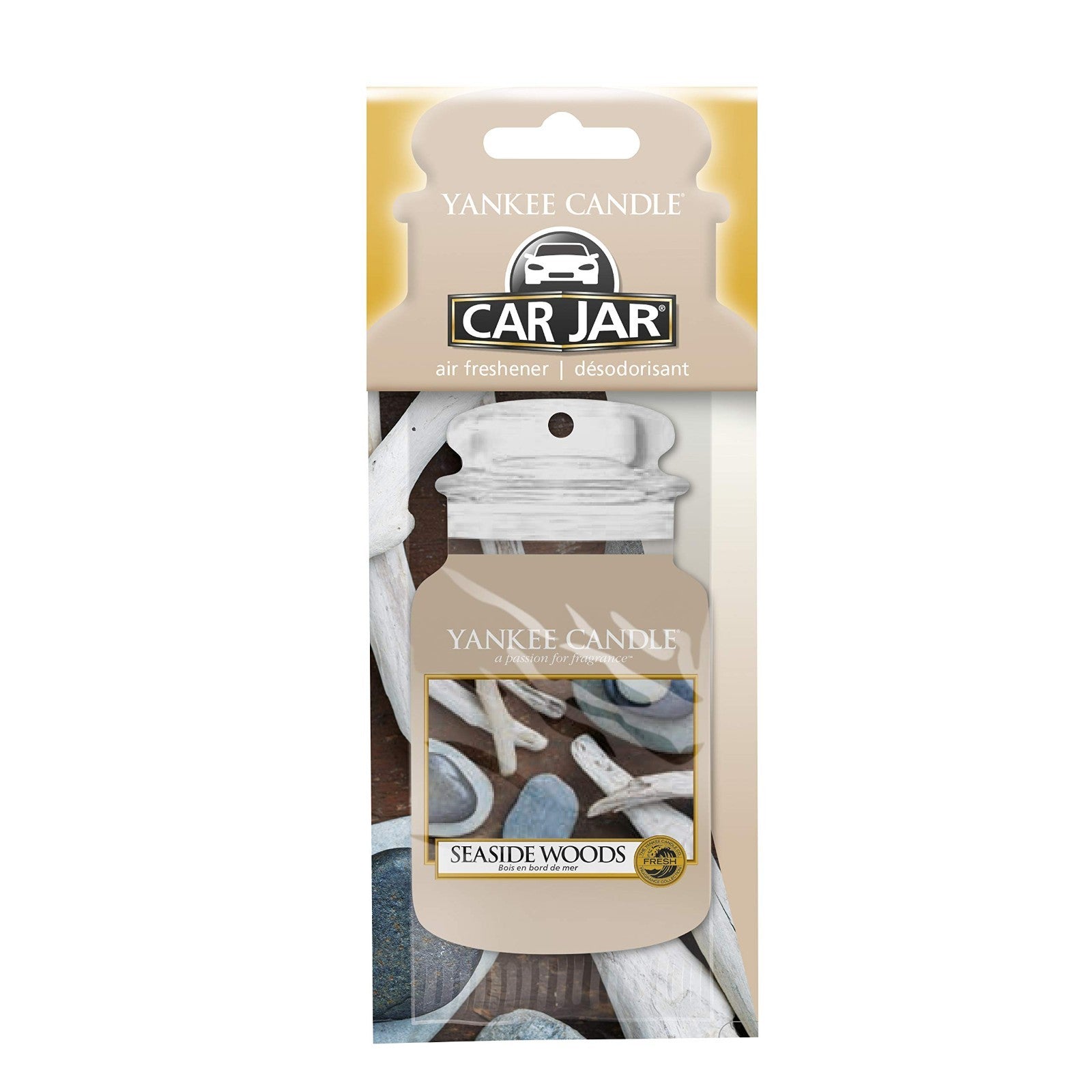 Yankee Candle 2D Car Air Freshener Freshner Fragrance Scent - SEASIDE WOODS