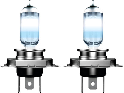 LUCAS H4 Bulbs LIGHTBOOSTER 180% Brighter Upgrade Headlight Headlamp 12v TWIN PK