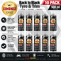 10x Simoniz Tyre and Trim Shine Back to Black Spray Wet Look Shine Plastic 500ml