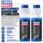 2 x Liqui Moly Motor Bike Fuel Petrol Stabiliser Additive 250ml Treats 50L Fuel