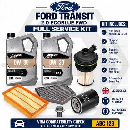 Ford TRANSIT FULL SERVICE KIT + FORD SPECIFICATION 0W30 OIL 2.0 EcoBlue FWD