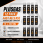 12 x PLUS GAS Fast Release 400ML - Dismantling Oil Lubricant Penetrating Fluid