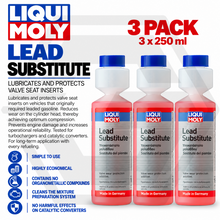 3 x Liqui Moly Lead Substitute 250ml - Petrol Fuel Additive Treatment - 1838