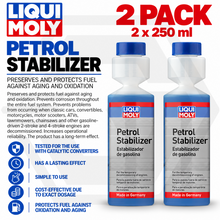 2 x Liqui Moly 250ml Petrol Stabiliser Fuel 2 & 4 Stroke Petrol Engines 21646
