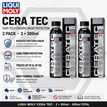 2 X LIQUI MOLY CERATEC - High-Tech Ceramic Engine Wear Additive Protection 300ml