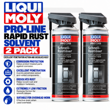 2 x Liqui Moly Pro-Line Rapid Rust Solvent 400ml Aerosol Dissolves Rust and Dirt
