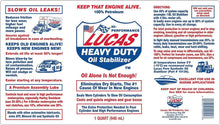 4 x Lucas Heavy Duty Oil Stabilizer Restore Engine Oil Gearbox Treatment 946mL