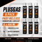 6 x PLUS GAS Fast Release 400ML - Dismantling Oil Lubricant Penetrating Fluid