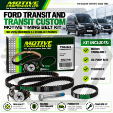 Motive Timing Wet Belt Kit Pro For Ford Transit and Transit Custom 2.0 EcoBlue