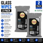 2x Simoniz Anti-Glare Streak Free Car Window Windscreen Glass Wipes - Pack of 20