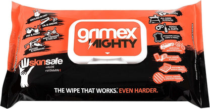 Grimex Mighty Disposable Wipes XXL+ Size - Pack of 40 - 40x25cm - Skin Safe